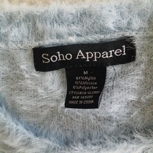 Soho Apparel Baby Blue White Stars M - Picture 6 of 9
